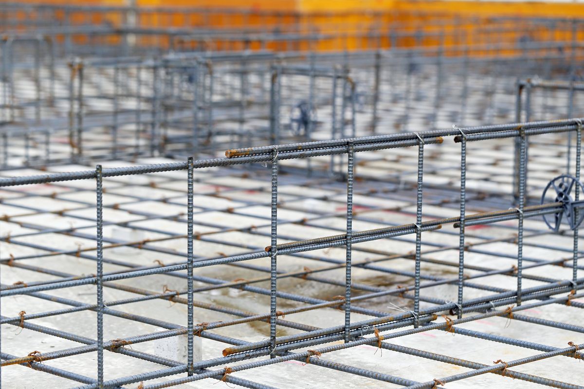 鉄筋工事の様子