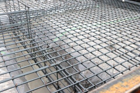 鉄筋工事の様子